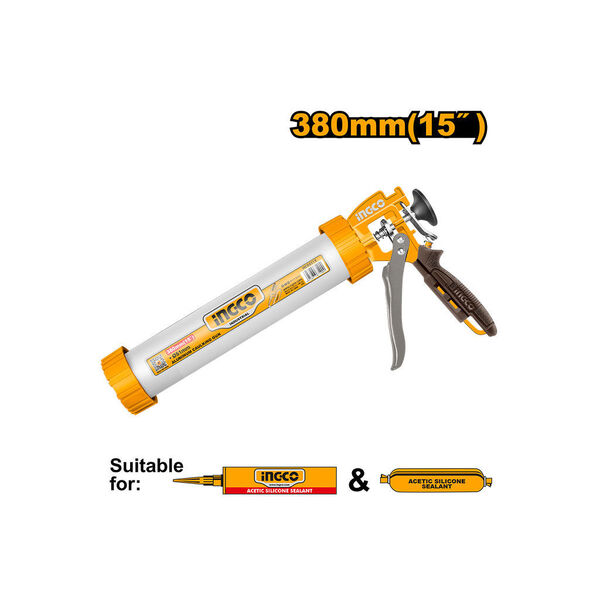 ალუმინის თოფი სილიკონისთვის 15 INGCO HCG0115 ალუმინის თოფი სილიკონისთვის 15 INGCO HCG0115