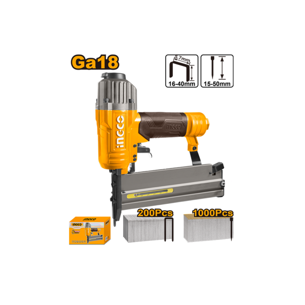 პნევმატური სტეპლერი ორი ერთში INGCO ACN50401 პნევმატური სტეპლერი ორი ერთში INGCO ACN50401
