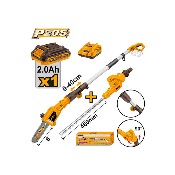 უსადენო ბაღის სასხლავი ხელსაწყოს 2 ც კომპლექტი (CPTS201681) INGCO უსადენო ბაღის სასხლავი ხელსაწყოს 2 ც კომპლექტი (CPTS201681) INGCO