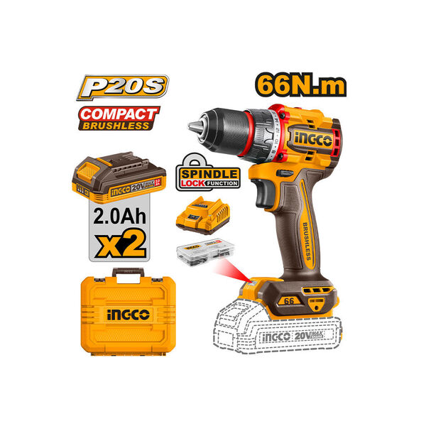 ელექტრო ხრახნდამჭერი 20V Li-Ion Proline (CDLI20668) INGCO ელექტრო ხრახნდამჭერი 20V Li-Ion Proline (CDLI20668) INGCO